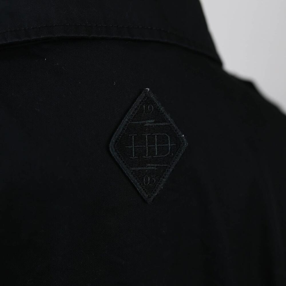 Harley Davidson Black Lightening Bold Jacket Lightweight Snap Closure Sz Medium - Picture 5 of 7